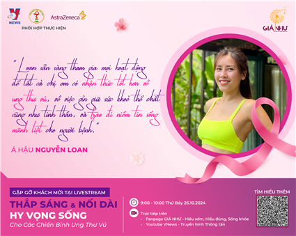 [TỌA ĐÀM GIÁ NHƯ SỐ 02] HIỂU SỚM, HIỂU ĐÚNG VỀ UNG THƯ VÚ CÙNG Á HẬU NGUYỄN LOAN